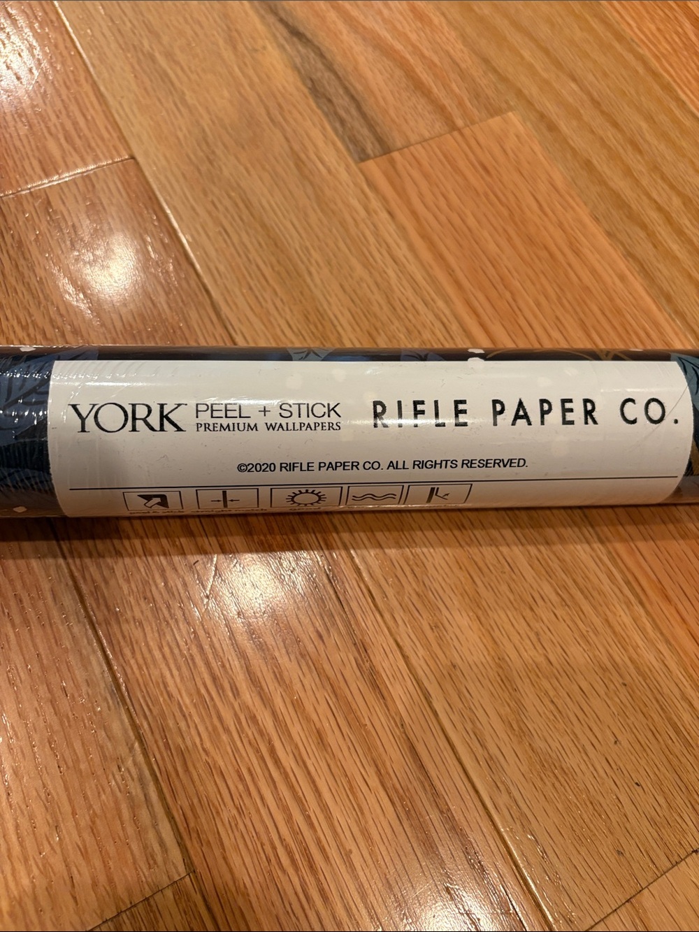 Rifle Paper Co. Peel + Stick Wallpaper Roll in Navy Blue